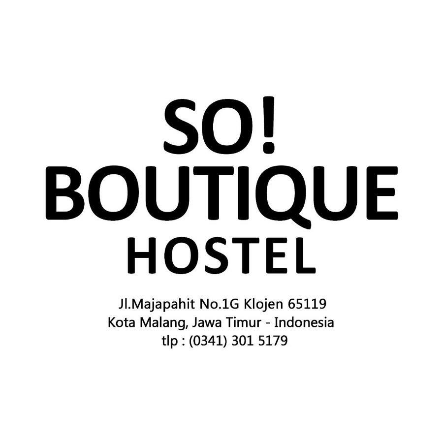 So! Boutique Hostel Malang Kültér fotó