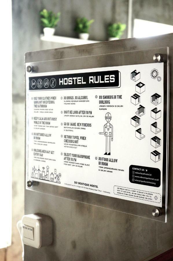 So! Boutique Hostel Malang Kültér fotó